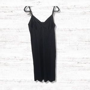 Vanity Fair Vintage Full Black Slip Size 38